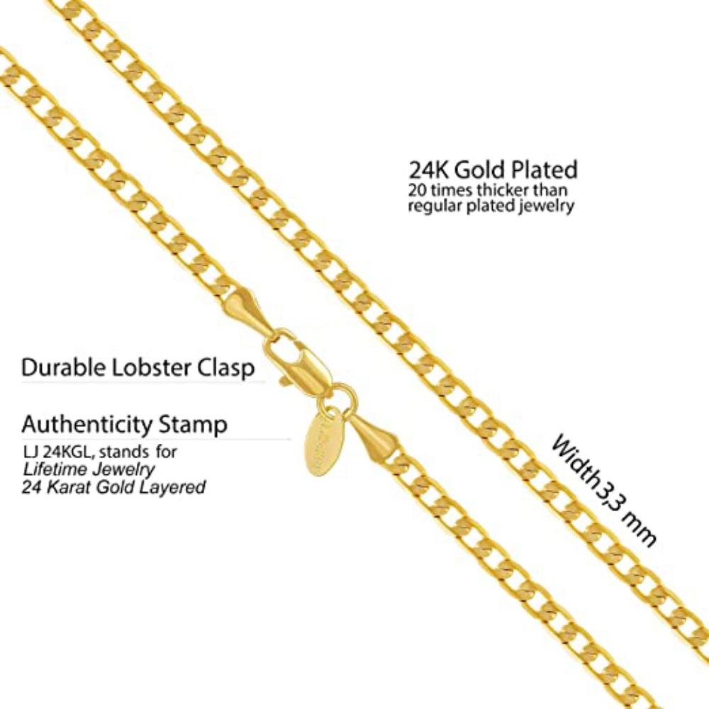 3mm Cuban Link Chain - Image 6