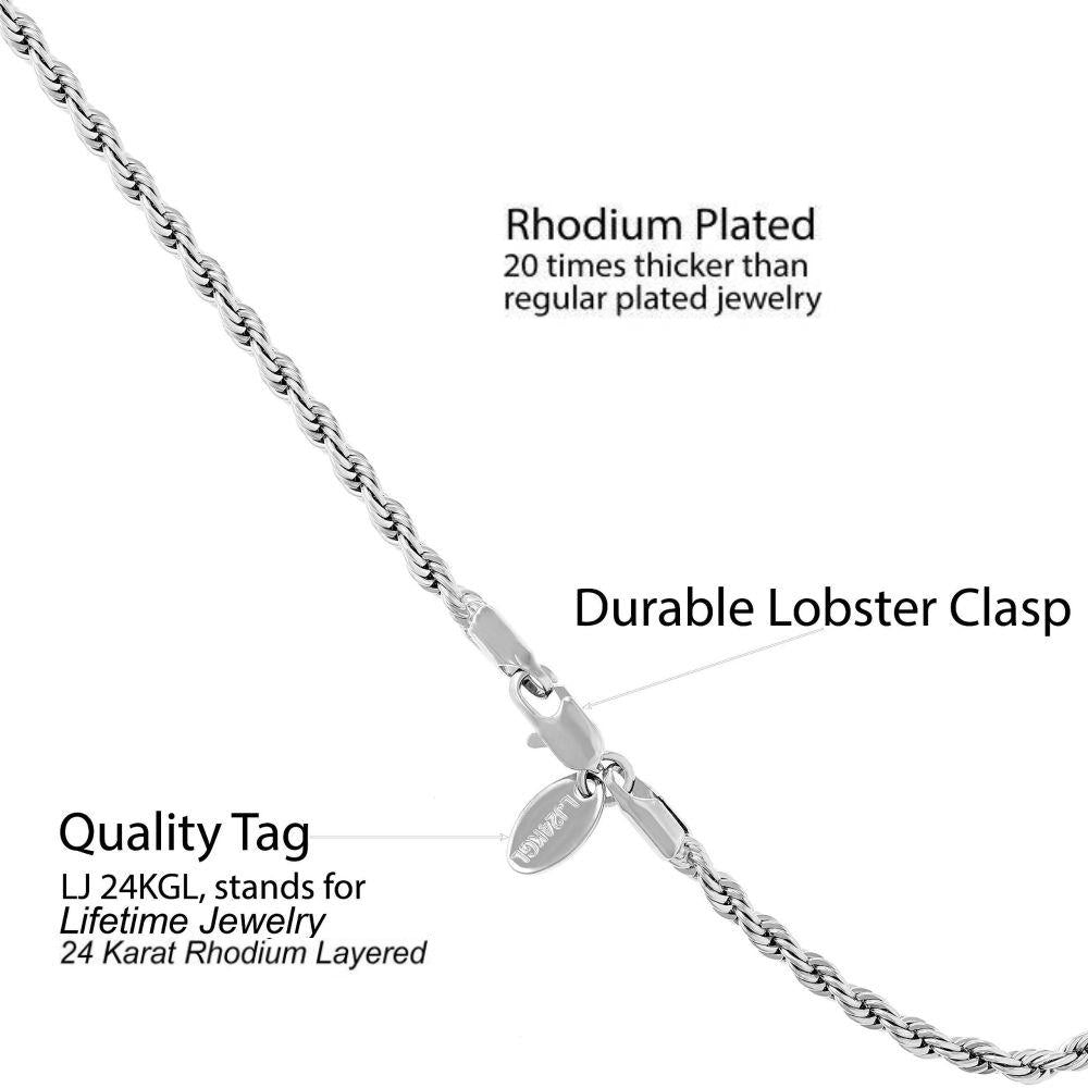 3mm Rope Chain Bracelet - Image 10
