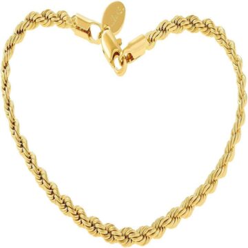 Alternative view of 3mm Rope Chain Anklet