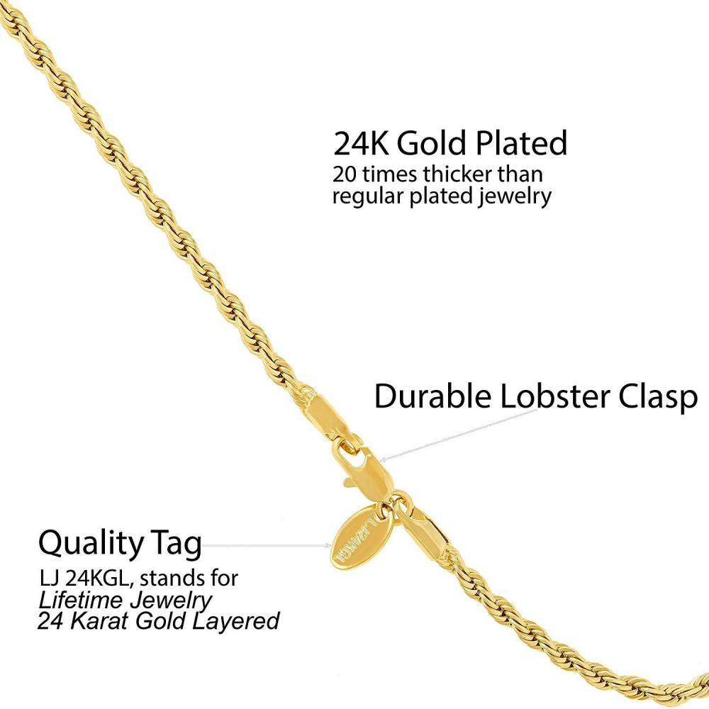 3mm Rope Chain Anklet - Image 4