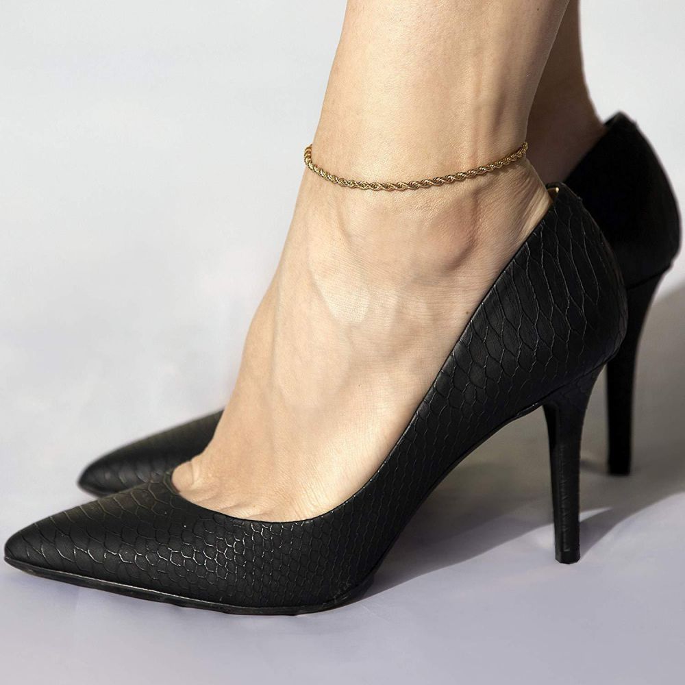 3mm Rope Chain Anklet - Image 5