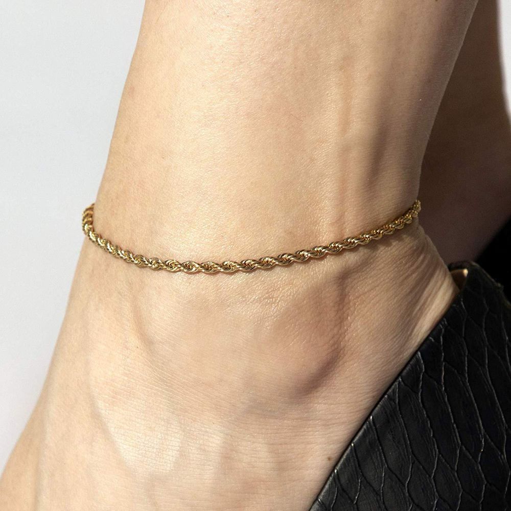 3mm Rope Chain Anklet - Image 8