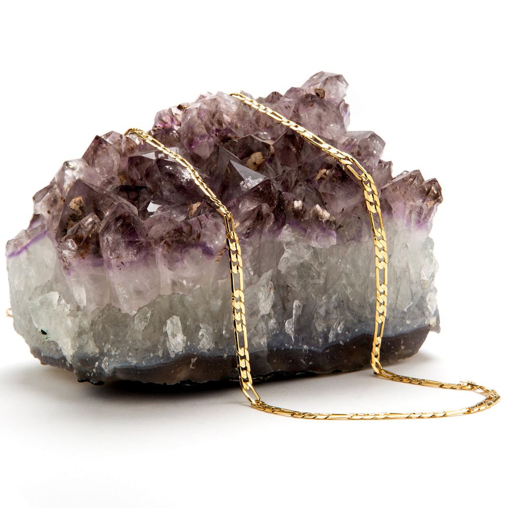 4mm Figaro Chain Necklace Figaro Chain Diamond Cut - Image 6