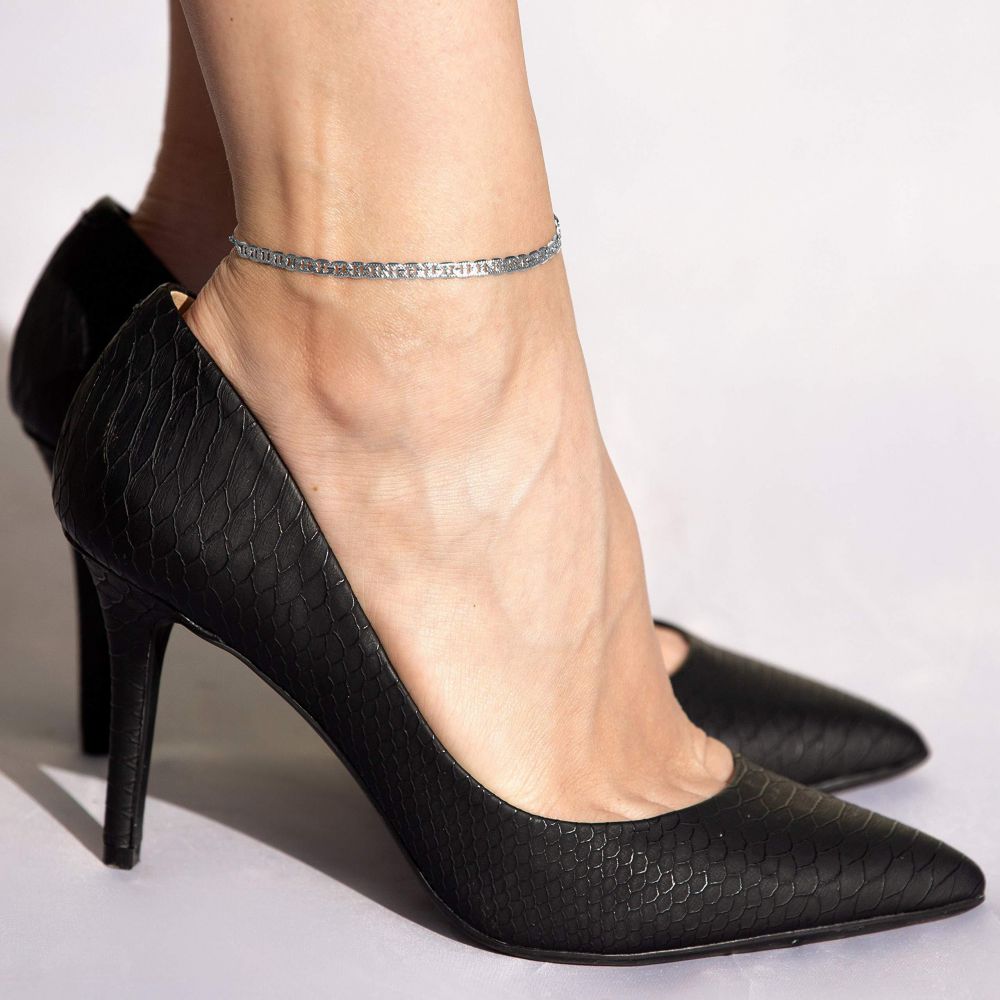 4mm Mariner Link Chain Anklet - Image 7