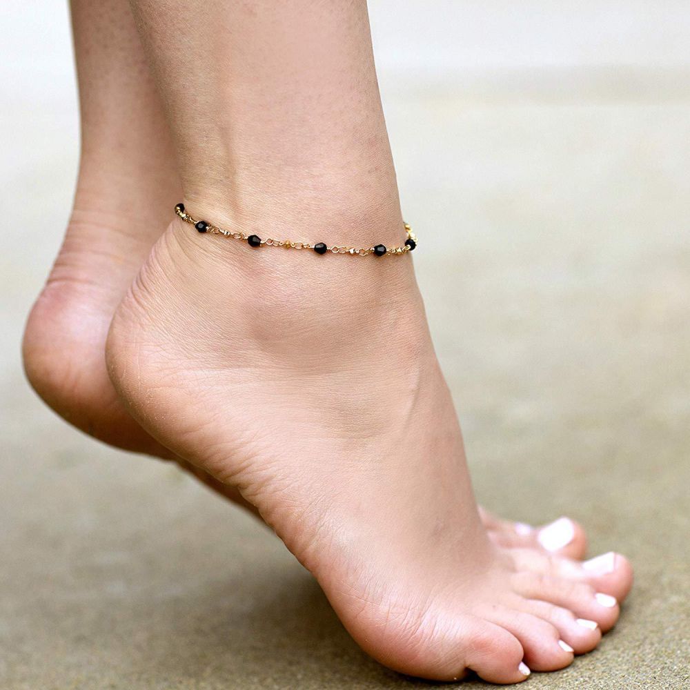 Black Stones Anklet - Image 7