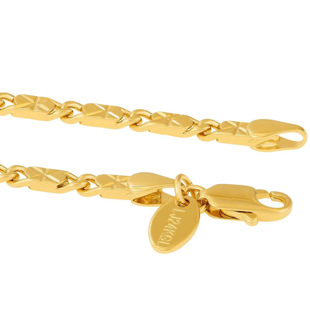Diamond Cut Star Link Anklet - Image 5