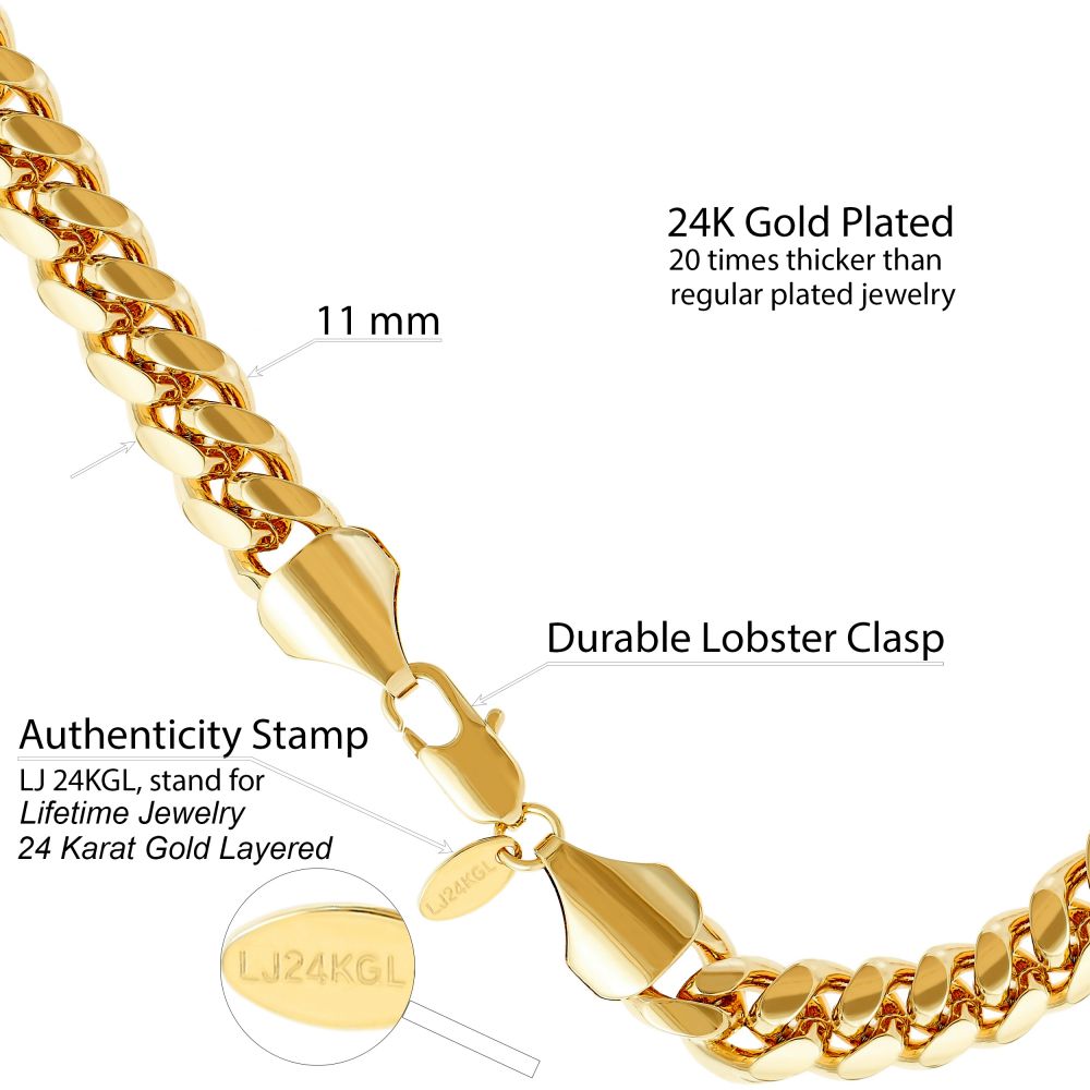 11mm Cuban Link Bracelet - Image 4