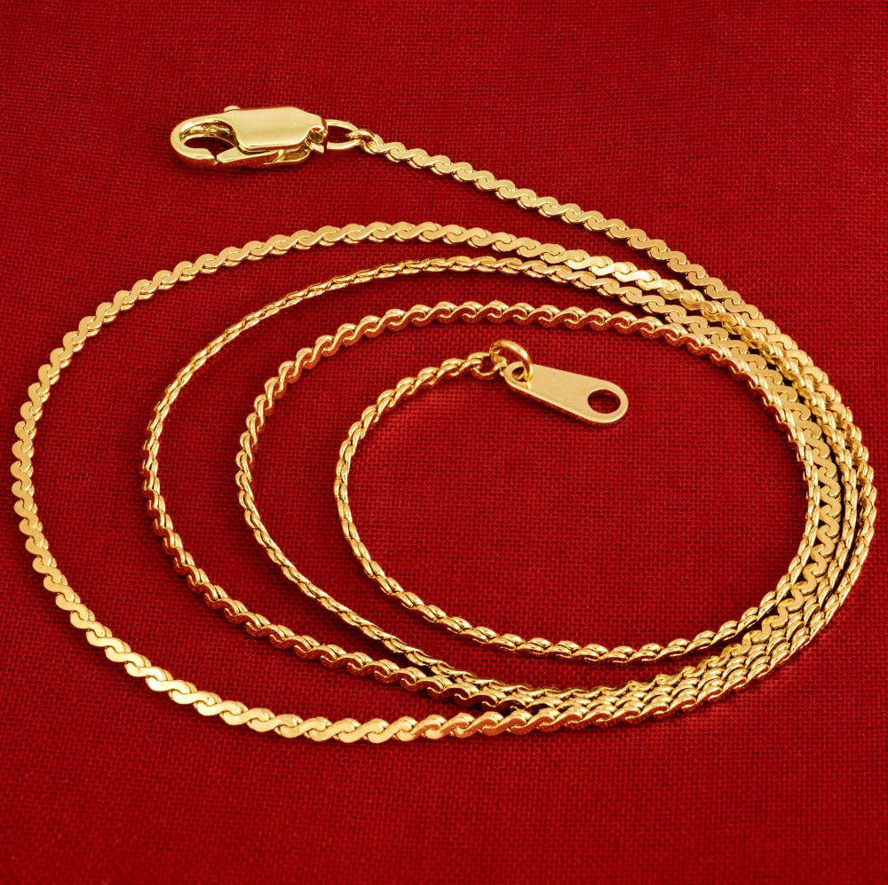 1.4mm Serpentine Chain - Image 3