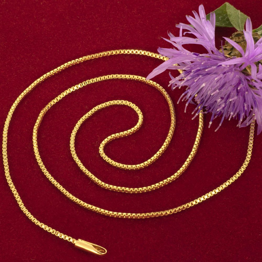 1mm Box Chain Necklace - Image 5