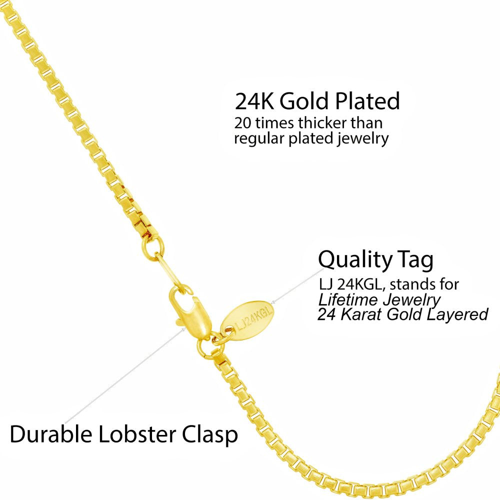 2.3mm Box Chain Anklet - Image 3