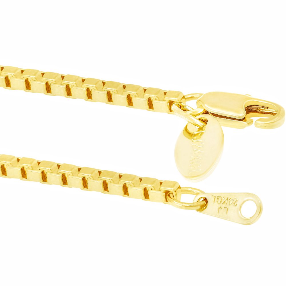 2.3mm Box Chain Anklet - Image 5