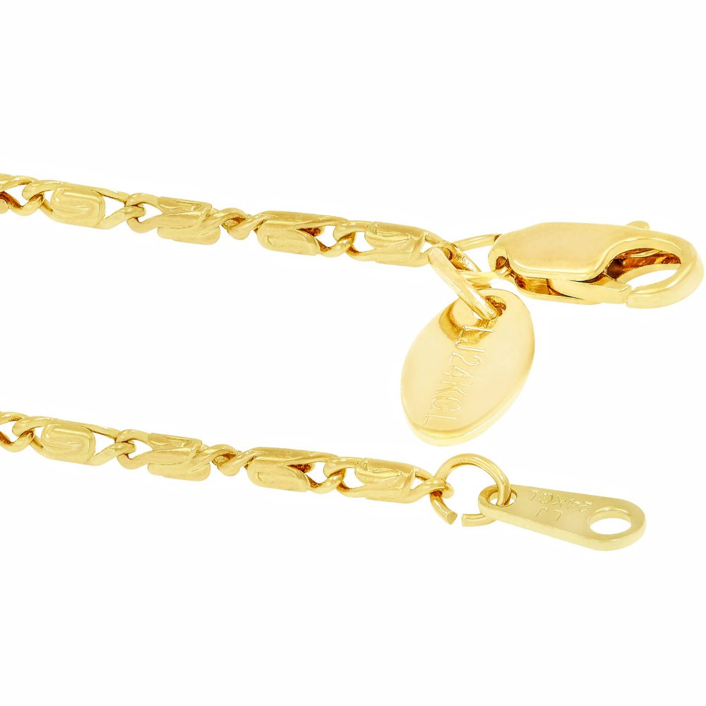 2mm Rounded Scroll Anklet - Image 5