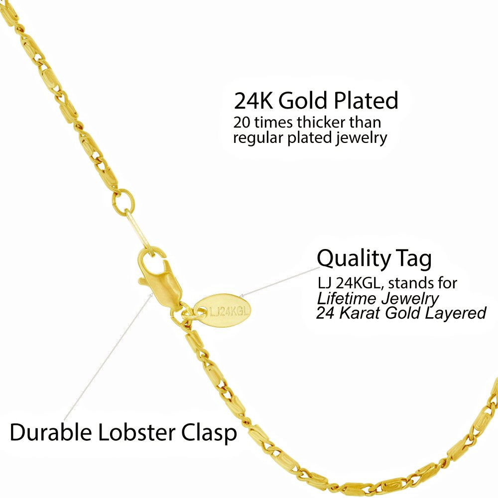 2mm Rounded Scroll Anklet - Image 3