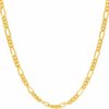 3.5mm Figaro Chain Necklace Figaro Chain Round