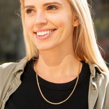 Alternative view of 3mm Emblem Oval Chain Necklace