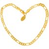 4mm Figaro Anklet
