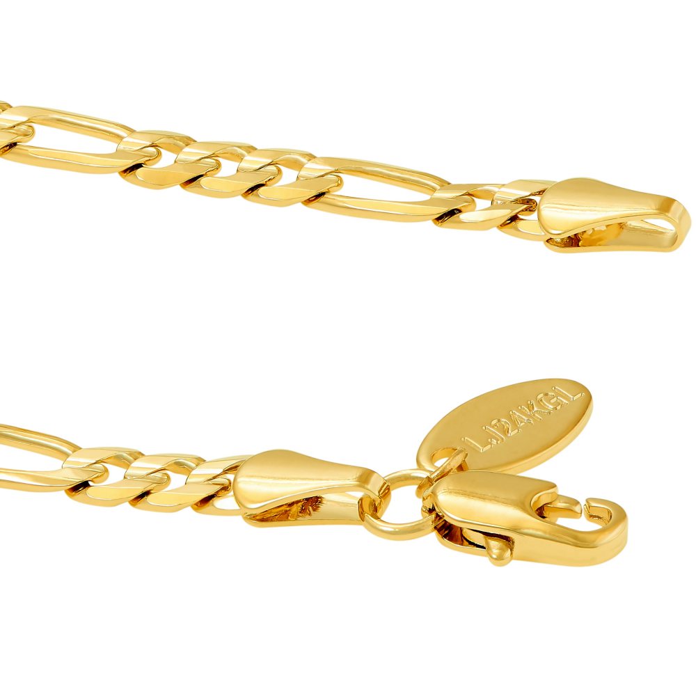 4mm Figaro Anklet - Image 5