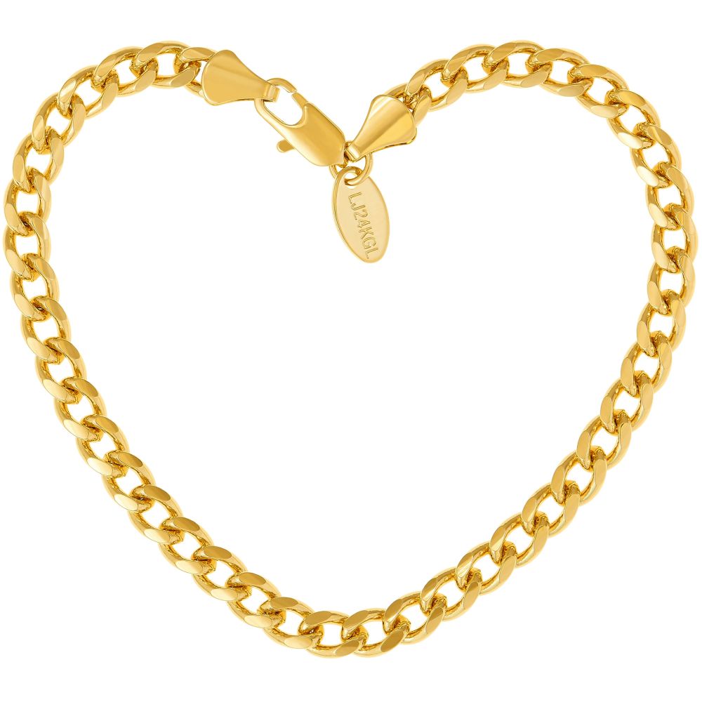 5mm Gold Cuban Link Bracelet - Image 6