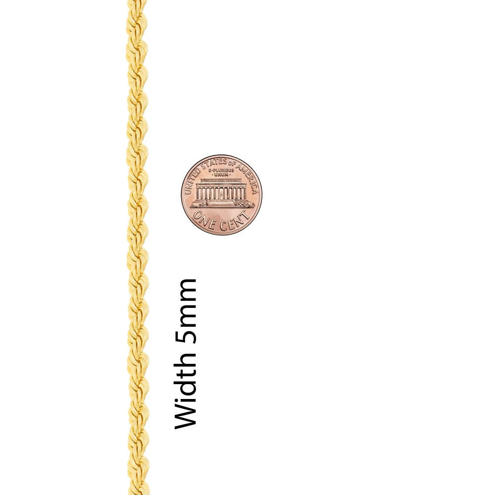 5mm Rope Chain Necklace - Image 4