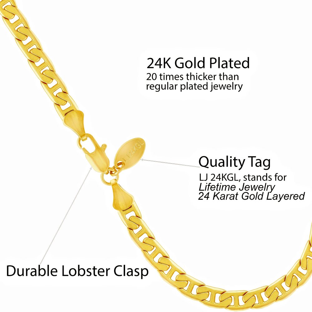 5mm Mariner Link Anklet - Image 3