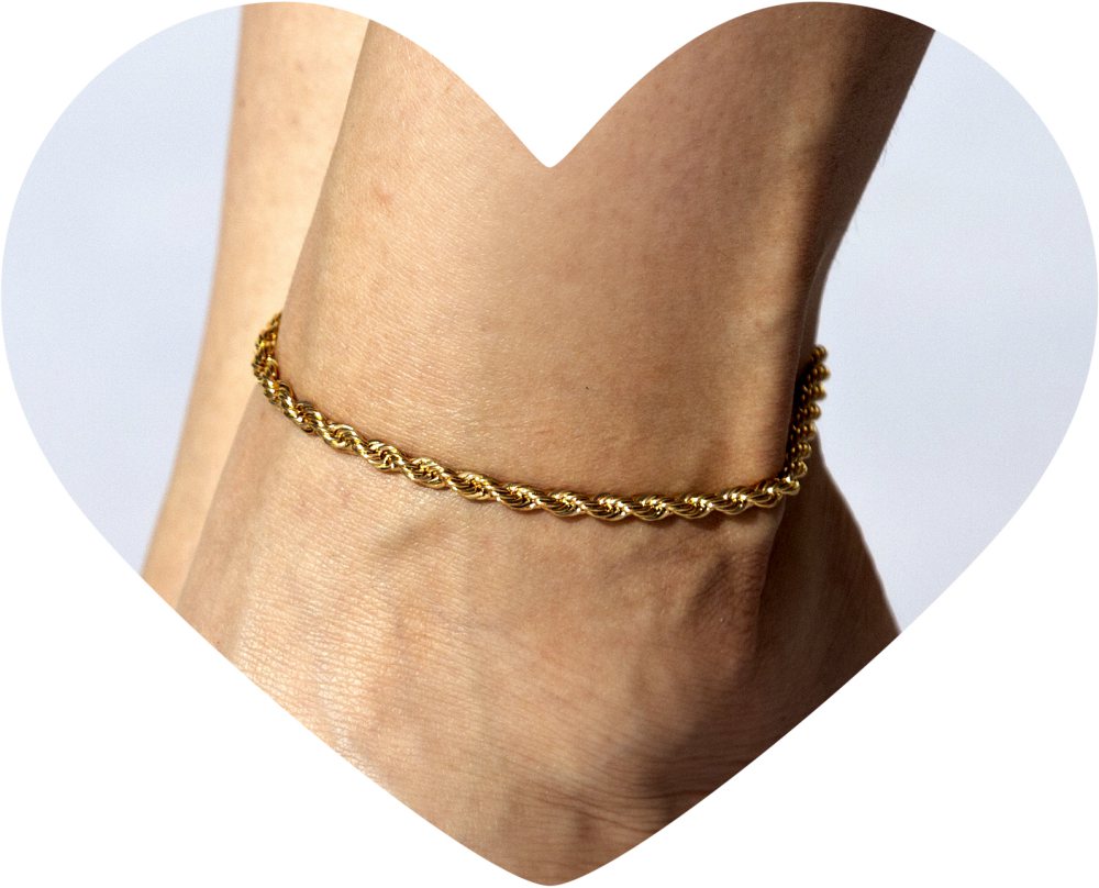 5mm Rope Chain Anklet - Image 2