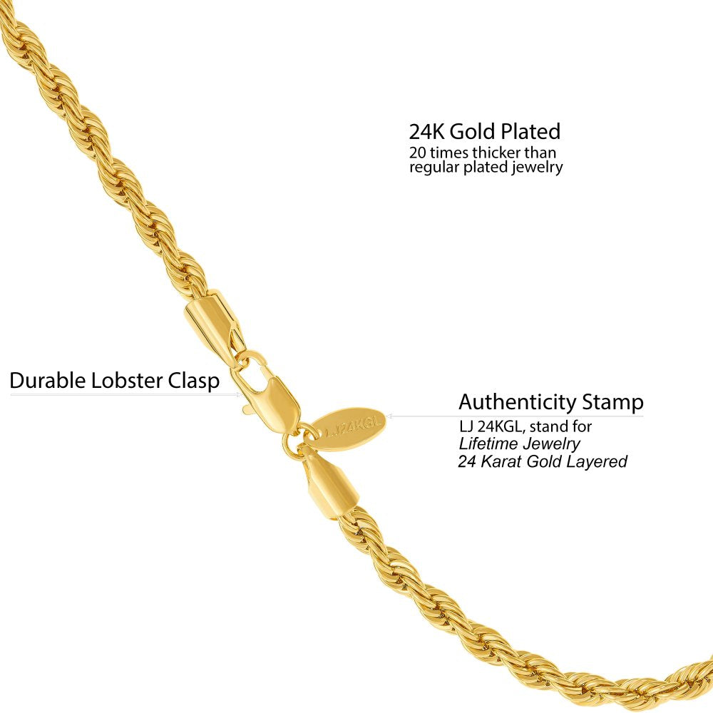 5mm Rope Chain Anklet - Image 5
