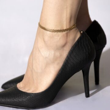 Alternative view of 5mm Venetian Chain Anklet