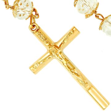 Alternative view of Rosary Necklace, Crystal Prayer Beads