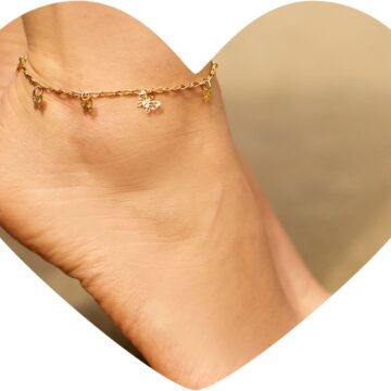 Alternative view of Butterfly Anklet