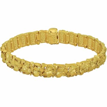 Alternative view of 13mm Narrow Nugget Bracelet