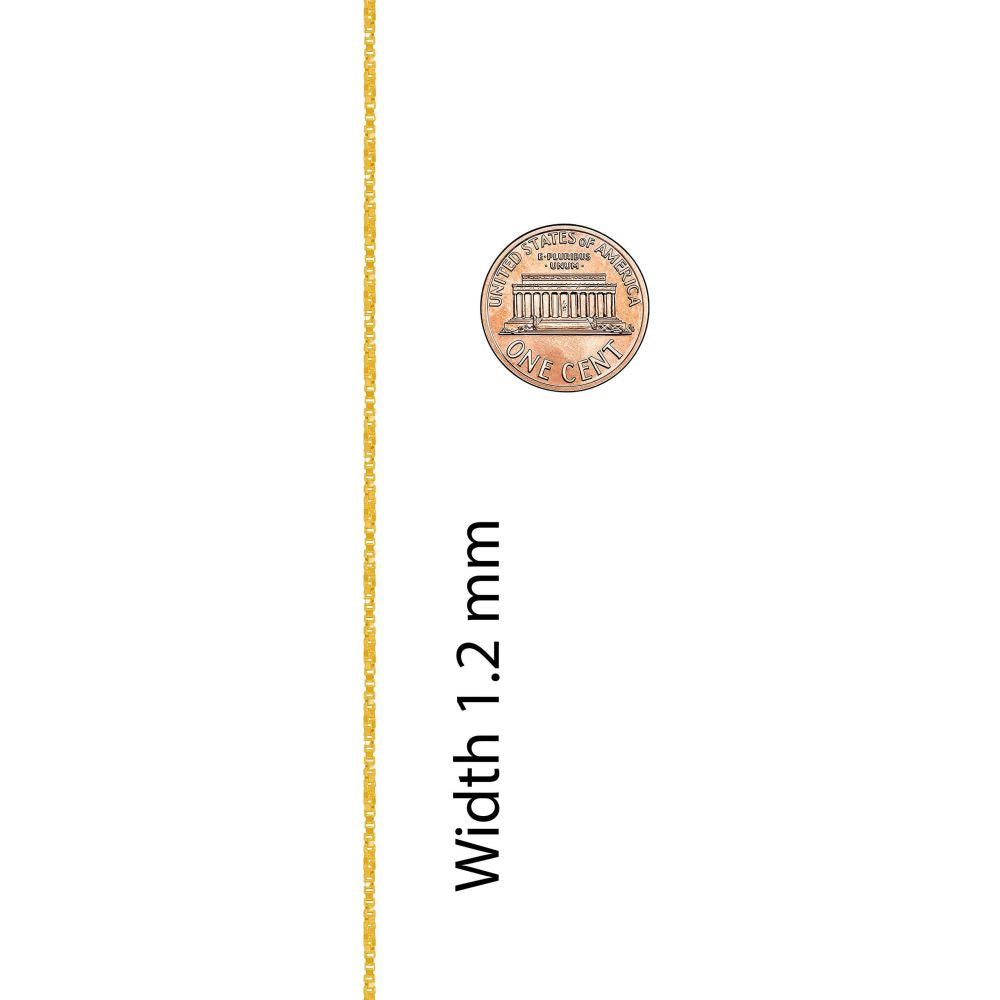 Twisted Box Chain Anklet - Image 5