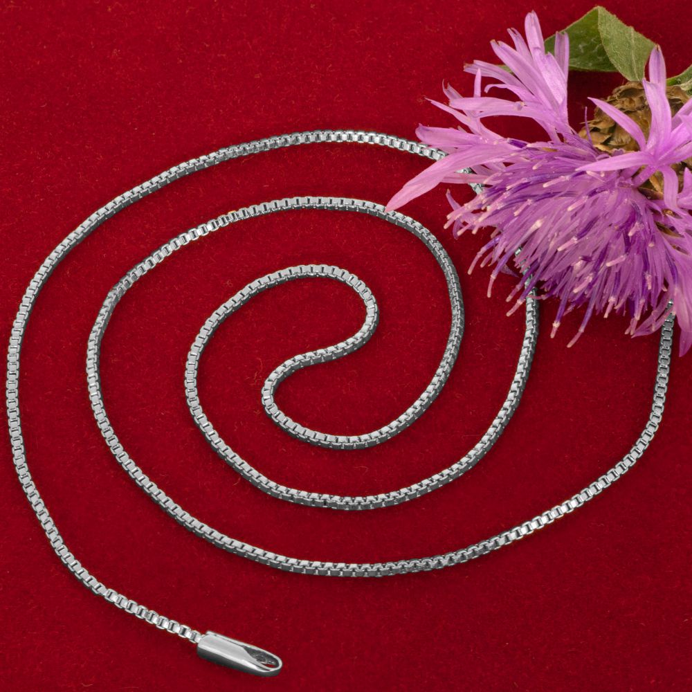 1mm Box Chain Necklace - Image 10