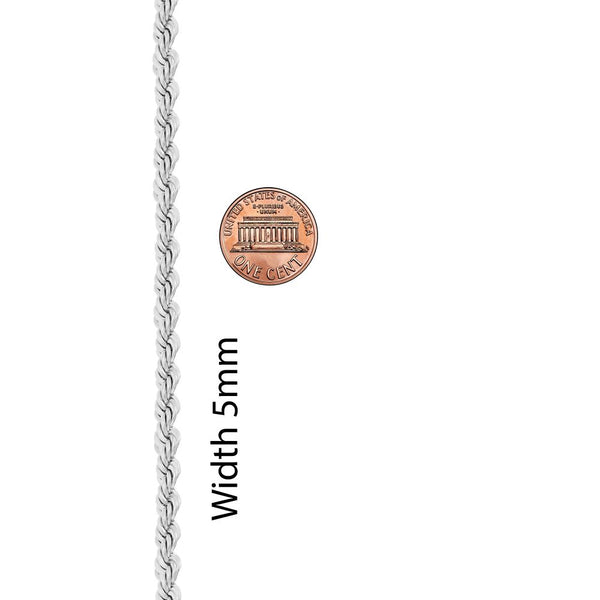 5mm Rope Chain Necklace - Image 35