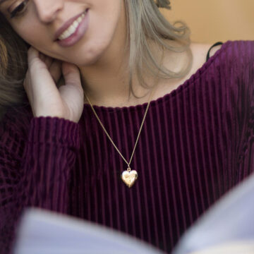 Alternative view of Heart Locket, Double Heart Design