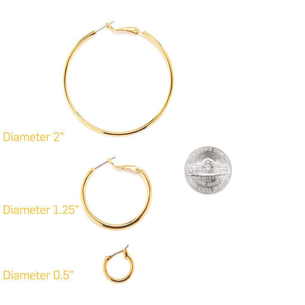 Hoop Earrings, Medium - Image 3