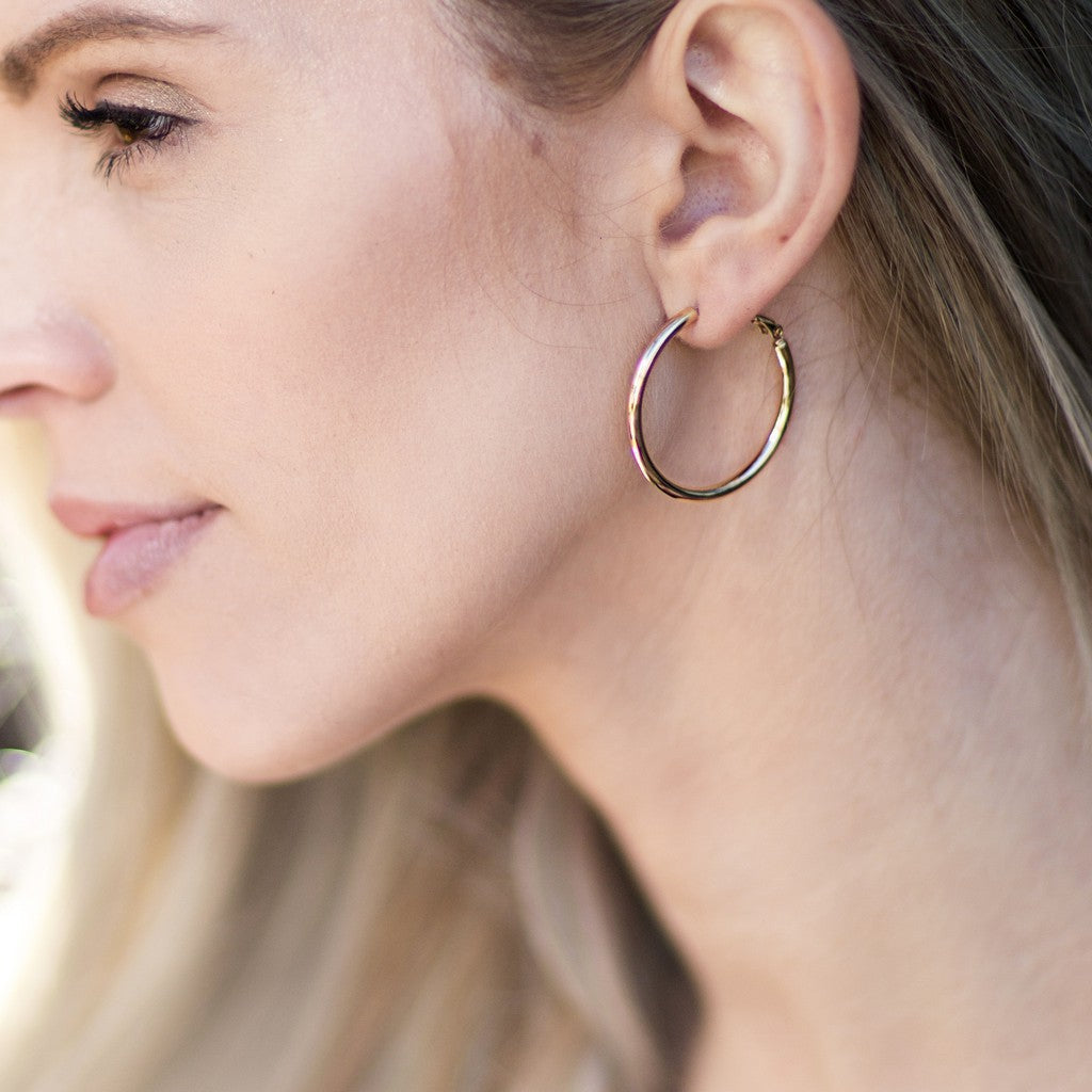 Hoop Earrings, Medium - Image 4
